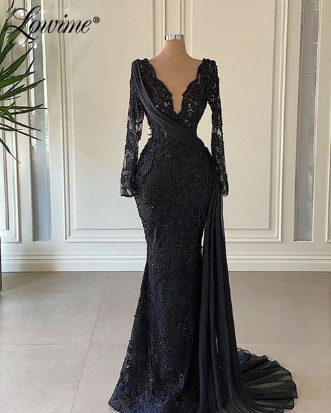 beading black dubai evening dresses long sleeves lace muslim formal prom gowns for women party customized mermaid dress, White;black
beading black dubai evening dresses long sleeves lace muslim formal prom gowns for women party customized mermaid dress, White;black