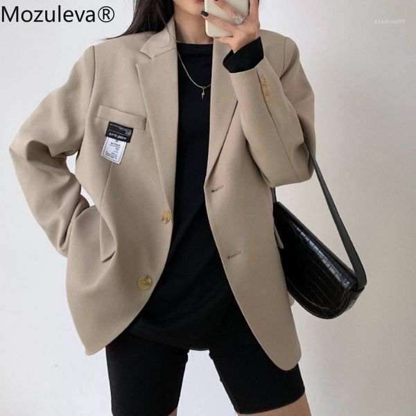 women's suits & blazers mozuleva 2021 office ladies loose blazer suit single breasted female oversized jacket women korean full sleeve, White;black
women's suits & blazers mozuleva 2021 office ladies loose blazer suit single breasted female oversized jacket women korean full sleeve, White;black