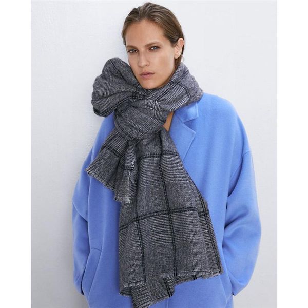 scarves cashmere-like scarf of z family in winter europe and america 2021,little black checker warm fashion lady's shawl, Blue;gray
scarves cashmere-like scarf of z family in winter europe and america 2021,little black checker warm fashion lady's shawl, Blue;gray