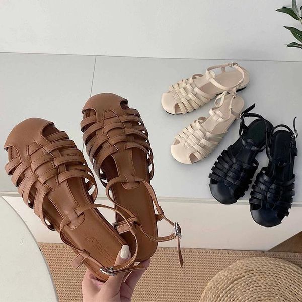 flat sandals ladies summer outdoor fashion leather shoes round toe elegent slipper adjustable buckle strap casual, Black
flat sandals ladies summer outdoor fashion leather shoes round toe elegent slipper adjustable buckle strap casual, Black