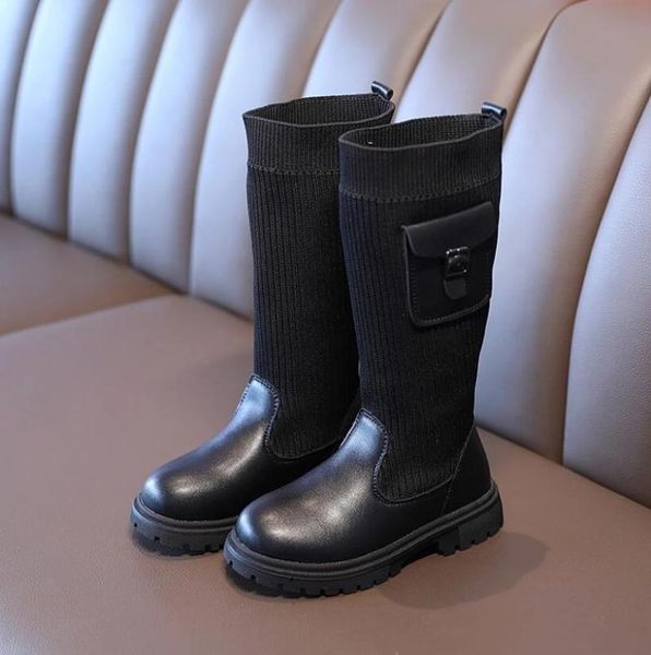 children long boots girls knee fashion socks snow 2021 autumn winter princess sport shoes child sneakers, Black;grey
children long boots girls knee fashion socks snow 2021 autumn winter princess sport shoes child sneakers, Black;grey