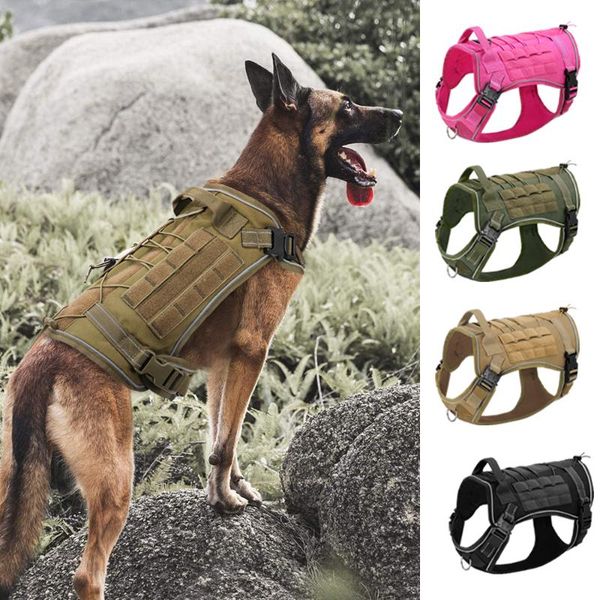 tactical dog harness vest no pull military k9 training for medium large dogs pet hiking molle reflective collars & leashes
tactical dog harness vest no pull military k9 training for medium large dogs pet hiking molle reflective collars & leashes