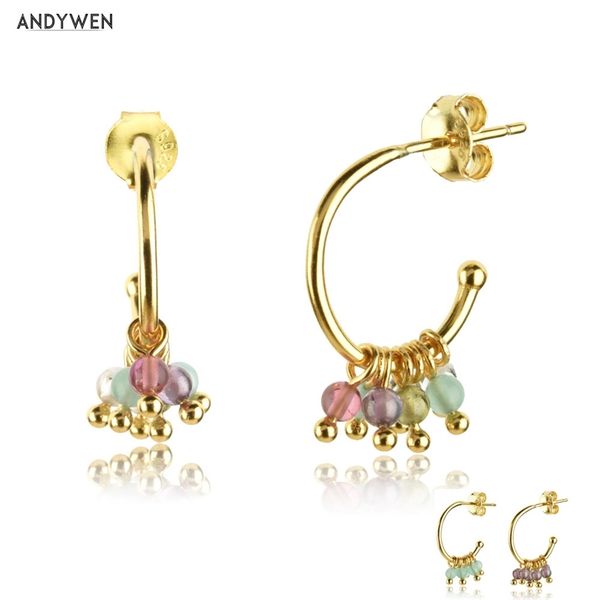 andywen 925 sterling silver charm beads hoop piercing ohrringe pendiente luxury rock punk party european jewelry 210625, Golden;silver
andywen 925 sterling silver charm beads hoop piercing ohrringe pendiente luxury rock punk party european jewelry 210625, Golden;silver