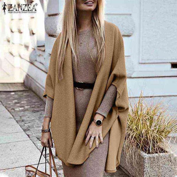 fashion ponchos coats women solid jackets zanzea 2021 casual open stich outwears female h cloaks cape cloaks coat h1123, Blue;gray
fashion ponchos coats women solid jackets zanzea 2021 casual open stich outwears female h cloaks cape cloaks coat h1123, Blue;gray