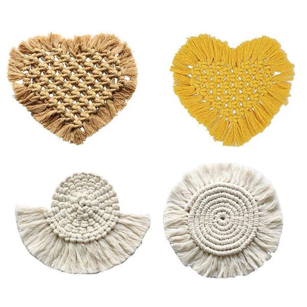 mats & pads boho handwoven cotton thread tassel coasters absorbent heat resistant braided macrame placemat table mat wedding decor
mats & pads boho handwoven cotton thread tassel coasters absorbent heat resistant braided macrame placemat table mat wedding decor