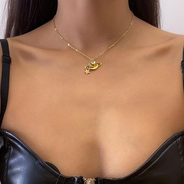pendant necklaces fashion moon star planet necklace for women 2021 long chains luxury lady pary accessories mom gift 2 color, Silver
pendant necklaces fashion moon star planet necklace for women 2021 long chains luxury lady pary accessories mom gift 2 color, Silver