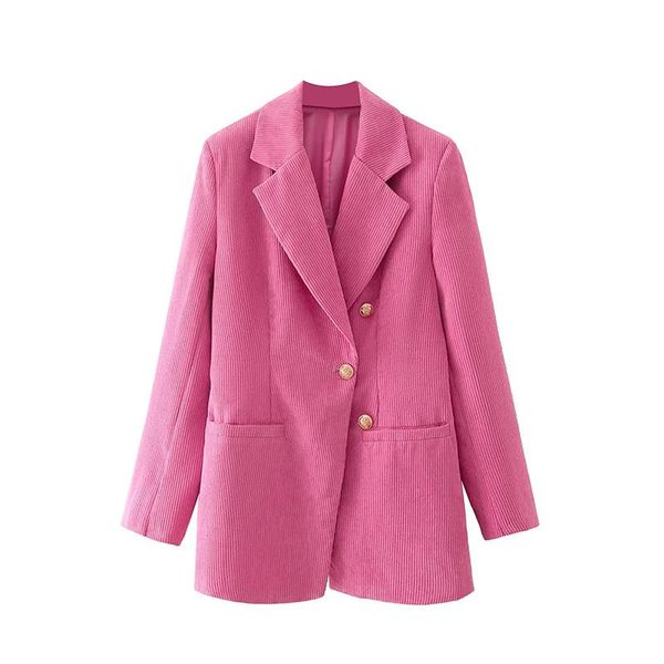 women's suits & blazers woman blazer 2021 autumn fashion corduroy buttoned textured temperament suit women office outerwear chic coat, White;black
women's suits & blazers woman blazer 2021 autumn fashion corduroy buttoned textured temperament suit women office outerwear chic coat, White;black