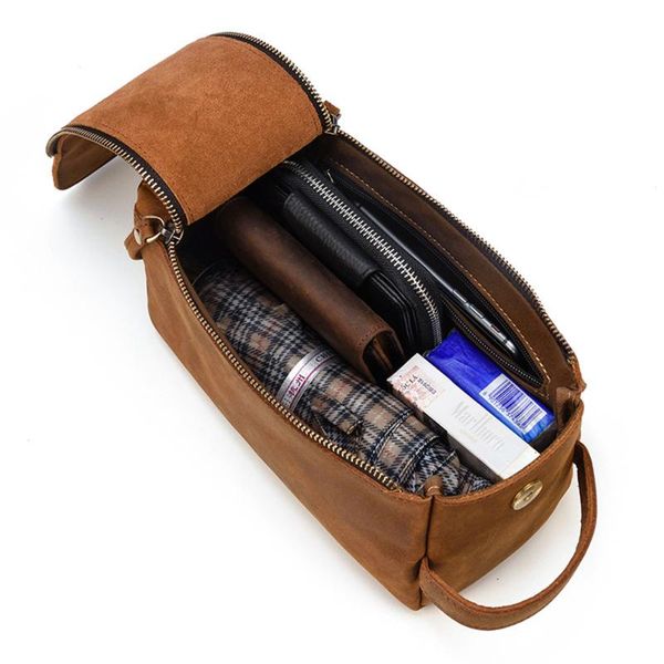 cosmetic bags & cases luufan genuine leather men wash bag travel case for retro cow clutch handheld toiletry storage
cosmetic bags & cases luufan genuine leather men wash bag travel case for retro cow clutch handheld toiletry storage