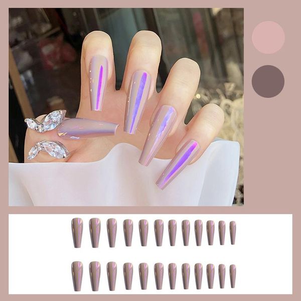 false nails 24pcs gourd purple wearable long coffin paragraph fashion manicure patch save time nail, Red;gold
false nails 24pcs gourd purple wearable long coffin paragraph fashion manicure patch save time nail, Red;gold