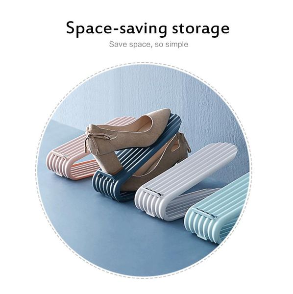 shoe hanger organizer double shoebox rack adjustable space saving range storage shelf slot save closet shoes clothing & wardrobe
shoe hanger organizer double shoebox rack adjustable space saving range storage shelf slot save closet shoes clothing & wardrobe