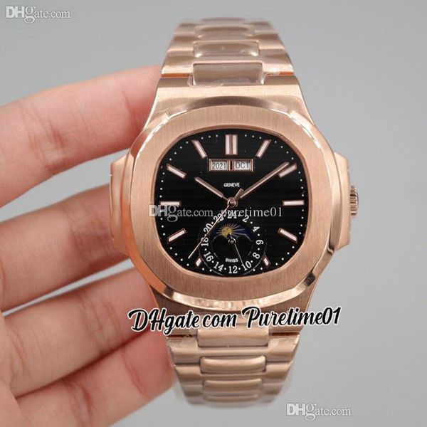2022 5726 annual calendar moon phase automatic mens watch rose gold black textured dial stick stainless steel bracelet 8 styles watches pure, Slivery;brown
2022 5726 annual calendar moon phase automatic mens watch rose gold black textured dial stick stainless steel bracelet 8 styles watches pure, Slivery;brown