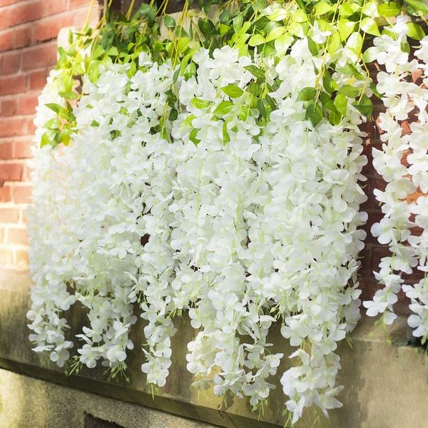 6 pieces of wisteria simulation flower 45.28 inches (about 115 cm) plush silk cane hanging garland, suitable for wedding banquet garden
6 pieces of wisteria simulation flower 45.28 inches (about 115 cm) plush silk cane hanging garland, suitable for wedding banquet garden