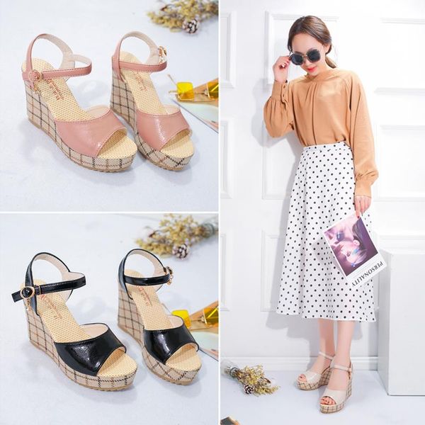 super high heels rubber wedges shoes for women sandalen peep toe female sports sandals summer platform, Black
super high heels rubber wedges shoes for women sandalen peep toe female sports sandals summer platform, Black