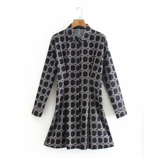 casual office lady dress long sleeve knee length plaid shirt street wear slim spring pleated nx9915 210525, Black;gray
casual office lady dress long sleeve knee length plaid shirt street wear slim spring pleated nx9915 210525, Black;gray