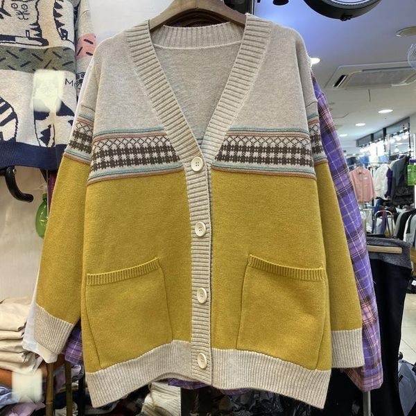 women's sweaters female cardigan outerwear medium long autumn winter knitwear casual loose coat knitted pocket sweater nh8j, White;black
women's sweaters female cardigan outerwear medium long autumn winter knitwear casual loose coat knitted pocket sweater nh8j, White;black