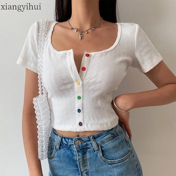 women's t-shirt female cardigan t shirt casual women knitted button cardigans crop fashion summer short sleeve basic clothing, White
women's t-shirt female cardigan t shirt casual women knitted button cardigans crop fashion summer short sleeve basic clothing, White