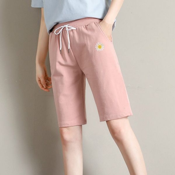 vintage cotton high waist shorts women flower print white black biker ladies pink short mujer feminino summer 210603
vintage cotton high waist shorts women flower print white black biker ladies pink short mujer feminino summer 210603