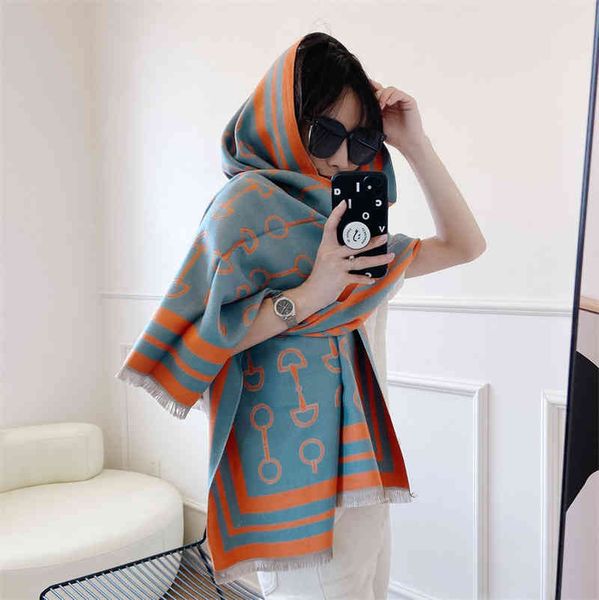 70% off design scarf letter female 2021 autumn and winter new korean thickened shawl double-sided jacquard warm imitation cashmere, Blue;gray
70% off design scarf letter female 2021 autumn and winter new korean thickened shawl double-sided jacquard warm imitation cashmere, Blue;gray