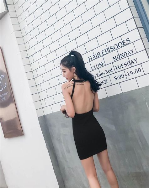 casual dresses women gothic fashion summer slimming off shoulder buttock dress punk style black backless hanging neck type charming, Black;gray
casual dresses women gothic fashion summer slimming off shoulder buttock dress punk style black backless hanging neck type charming, Black;gray