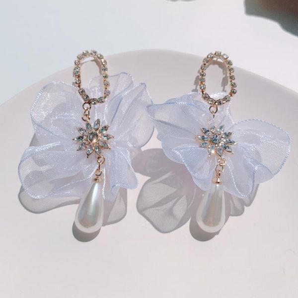 dangle & chandelier korean white flower long drop earrings for women delicate sweet petal fashion girl femmale jewelry, Silver
dangle & chandelier korean white flower long drop earrings for women delicate sweet petal fashion girl femmale jewelry, Silver