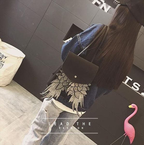 willsrain woman fashion black with wing good quality unique design angel pu lady bag chic teenage backpack boslo
willsrain woman fashion black with wing good quality unique design angel pu lady bag chic teenage backpack boslo