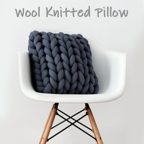pillow hand-knitted chunky wool knitted coarse cloth woven blanket sofa thick bulky throw cushion home decor
pillow hand-knitted chunky wool knitted coarse cloth woven blanket sofa thick bulky throw cushion home decor