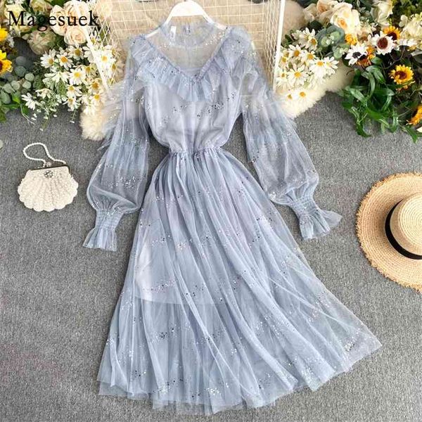 arrivals voile dresses women lantern sleeve mesh elegant fairy ruffles woman evening vestidos 12042 210512, Black;gray
arrivals voile dresses women lantern sleeve mesh elegant fairy ruffles woman evening vestidos 12042 210512, Black;gray