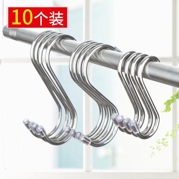 hooks & rails 10 stainless steel s-shaped home kitchen bathroom unmarked hole-hook dormitory cloak hanger
hooks & rails 10 stainless steel s-shaped home kitchen bathroom unmarked hole-hook dormitory cloak hanger
