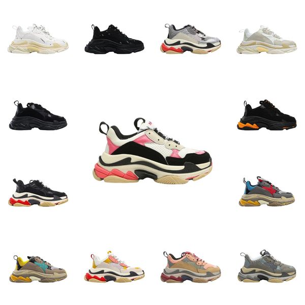 designer triple s retro sneakers dad shoes outdoor style travel casual men's women's increased shoe size 36-45, Black
designer triple s retro sneakers dad shoes outdoor style travel casual men's women's increased shoe size 36-45, Black