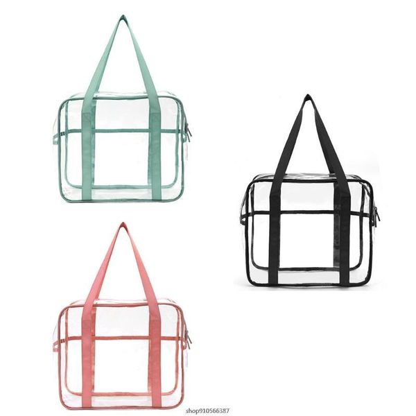 storage bags large capacity clear pvc tote bag waterproof transparent zippered toiletry carry pouch makeup cosmetic shoulder handbag ly20 21
storage bags large capacity clear pvc tote bag waterproof transparent zippered toiletry carry pouch makeup cosmetic shoulder handbag ly20 21