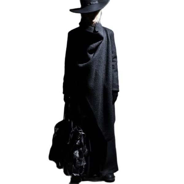 men's trench coats oversize irregular fashion long wool coat punk hip hop cloak man vintage gothic style jacket abrigo hombre plus size, Tan;black
men's trench coats oversize irregular fashion long wool coat punk hip hop cloak man vintage gothic style jacket abrigo hombre plus size, Tan;black