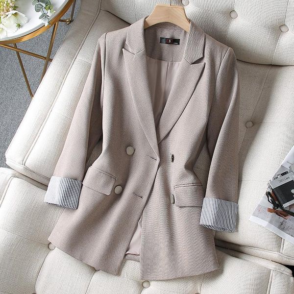 women's suits & blazers korean autumn sports jacket oversized clothing plaid office spring, White;black
women's suits & blazers korean autumn sports jacket oversized clothing plaid office spring, White;black