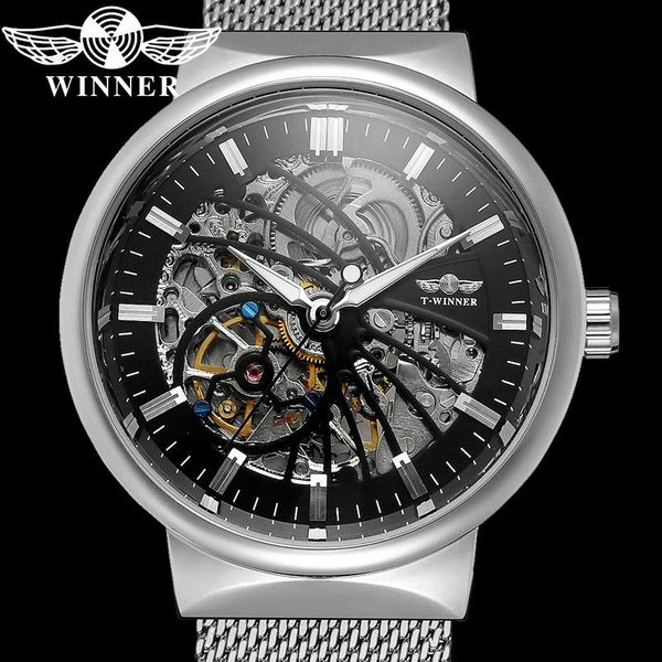 wristwatches winner classic automatic mechanical men wristwatch military sport male clock skeleton steel man watch 8126, Slivery;brown
wristwatches winner classic automatic mechanical men wristwatch military sport male clock skeleton steel man watch 8126, Slivery;brown