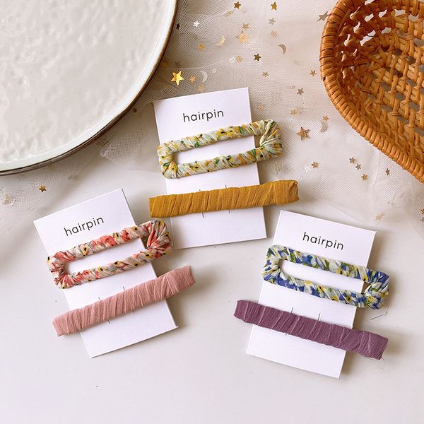 2021 2 pcs summer new simple beautiful floral fabric square bb clip fashion sweet girl children duckbill clip hair accessories, Slivery;white
2021 2 pcs summer new simple beautiful floral fabric square bb clip fashion sweet girl children duckbill clip hair accessories, Slivery;white