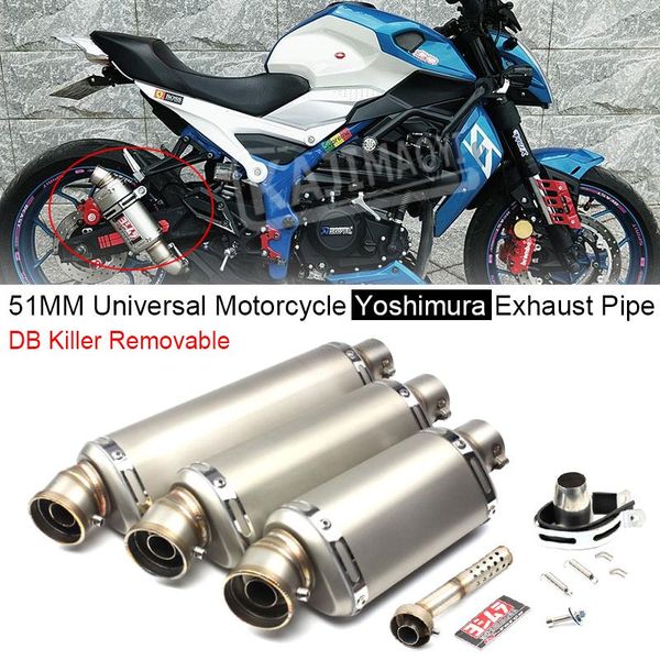 motorcycle exhaust system 51mm universal yoshimura muffler pipe escape moto db killer pitbike for pcx 125 nmax er6n z750 cbr650
motorcycle exhaust system 51mm universal yoshimura muffler pipe escape moto db killer pitbike for pcx 125 nmax er6n z750 cbr650