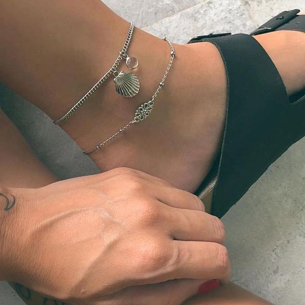 anklets miss jq 2 pcs/set scallop sea shell for women metal silver pendant anklet retro fashion bracelet leg beach, Red;blue
anklets miss jq 2 pcs/set scallop sea shell for women metal silver pendant anklet retro fashion bracelet leg beach, Red;blue