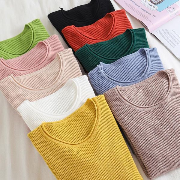 Women's Sweaters JCHB Korean Sweater Women Knitted For Long Sleeve Basic White Fashion Autumn Woman Knit Pullover, White;black
Women's Sweaters JCHB Korean Sweater Women Knitted For Long Sleeve Basic White Fashion Autumn Woman Knit Pullover, White;black