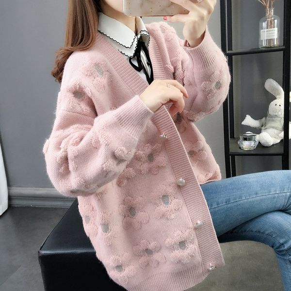 sweaters knit sweater cardigan jacket women autumn and winter fashion western style lazy temperament all-match blouse, White;black
sweaters knit sweater cardigan jacket women autumn and winter fashion western style lazy temperament all-match blouse, White;black