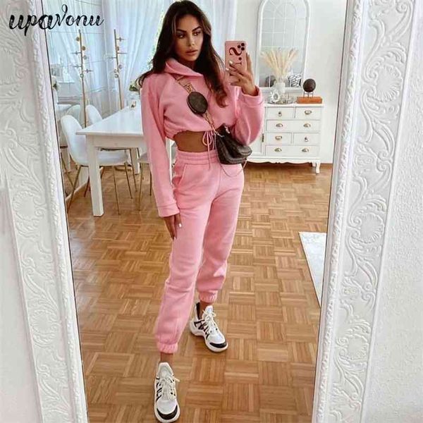 2 piece set women autumn tracksuit solid hooded sweatshirt & elastic pants casual fashion sportswear 210524, White
2 piece set women autumn tracksuit solid hooded sweatshirt & elastic pants casual fashion sportswear 210524, White