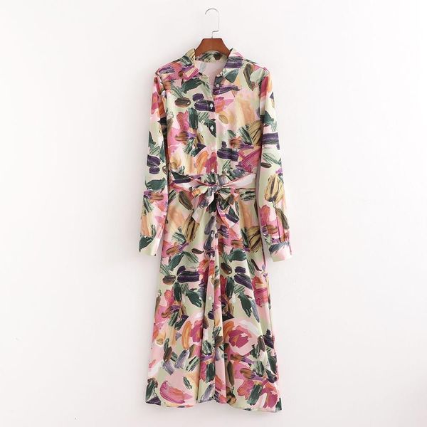 dresses women printed collared belted elegant fashion casual midi woman es femme robe ropa mujer vestidos, Black;gray
dresses women printed collared belted elegant fashion casual midi woman es femme robe ropa mujer vestidos, Black;gray