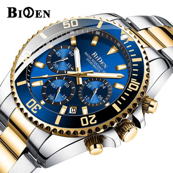 wristwatches biden men quartz analog watch fashion stainless steel waterproof chronograph business luxury clock relogio masculino, Slivery;brown
wristwatches biden men quartz analog watch fashion stainless steel waterproof chronograph business luxury clock relogio masculino, Slivery;brown