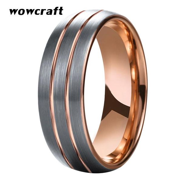 cluster rings 8mm rose gold tungsten carbide ring for men women double grooved matte brushed finish engagement wedding, Golden;silver
cluster rings 8mm rose gold tungsten carbide ring for men women double grooved matte brushed finish engagement wedding, Golden;silver