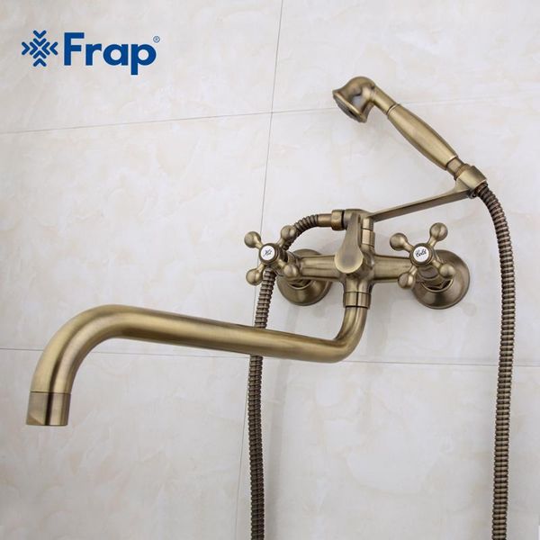 frap antique brass bronze shower set head and hand bathroom double handle dual hole faucet with 36cm nose f2619-4 sets
frap antique brass bronze shower set head and hand bathroom double handle dual hole faucet with 36cm nose f2619-4 sets