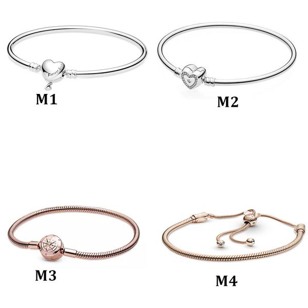 2021 pan jia s925 sterling silver rose gold love bracelet snake bone chain bracelet adjustable diy accessories, Black
2021 pan jia s925 sterling silver rose gold love bracelet snake bone chain bracelet adjustable diy accessories, Black