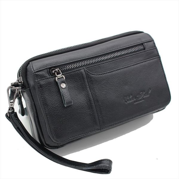 100% genuine leather cowhide men clutch bag male wrist handbag double zippers purse wallet cell phone cash card holder wallets, Red;black
100% genuine leather cowhide men clutch bag male wrist handbag double zippers purse wallet cell phone cash card holder wallets, Red;black