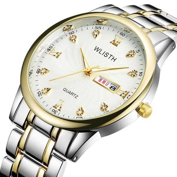 wristwatches fashion trending business couple's watch calendar steel belt waterproof men's gold gifts for women couple, Slivery;brown
wristwatches fashion trending business couple's watch calendar steel belt waterproof men's gold gifts for women couple, Slivery;brown