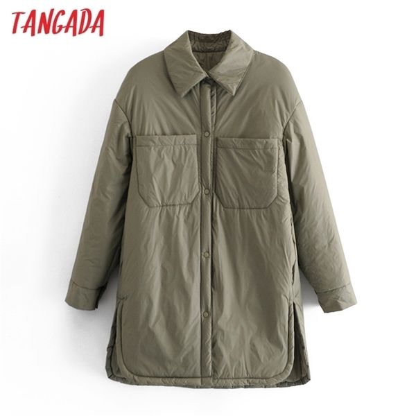 tangada autumn women thin long parkas coats loose buttons sleeves pocket ladies elegant coat qn20 211119, Black
tangada autumn women thin long parkas coats loose buttons sleeves pocket ladies elegant coat qn20 211119, Black