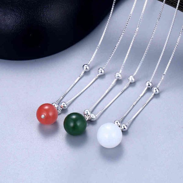 chinese style products s925 national silver bead clavicle chain natural jade south red necklace female minority design fashion jewelry 
chinese style products s925 national silver bead clavicle chain natural jade south red necklace female minority design fashion jewelry