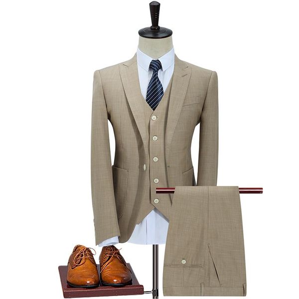 men's suits & blazers (jacket+vest+pants) 2021 clothing single button business slim casual men suit man wedding dress, White;black
men's suits & blazers (jacket+vest+pants) 2021 clothing single button business slim casual men suit man wedding dress, White;black