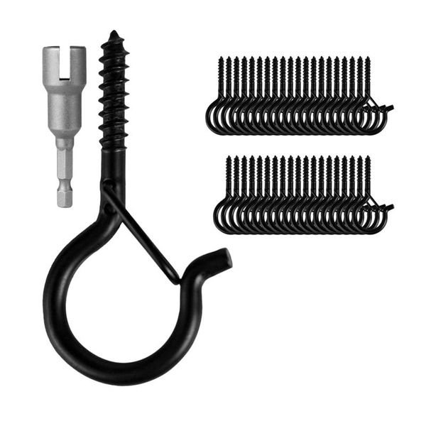 hooks & rails 40 pcs q-hanger, screw for outdoor string lights, safety buckle design, easy release, include wing nut driver
hooks & rails 40 pcs q-hanger, screw for outdoor string lights, safety buckle design, easy release, include wing nut driver